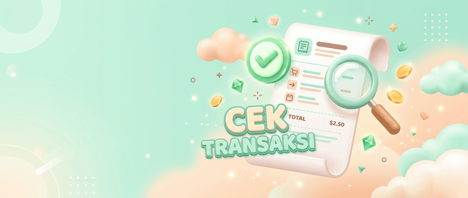 Ilustrasi cek status transaksi top up game di Recavix
